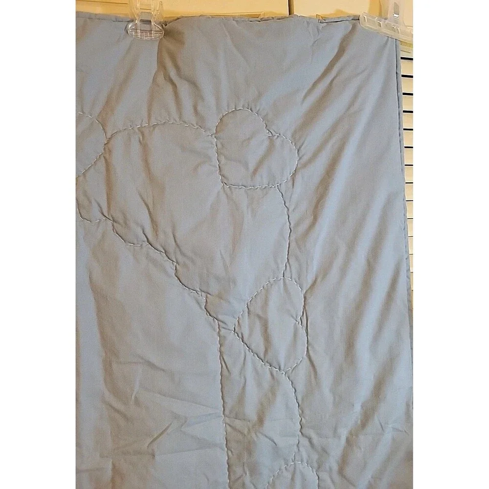 Vintage Baby Comforter Blanket Handmade Bear & Hearts Crib Quilt Nursery 34